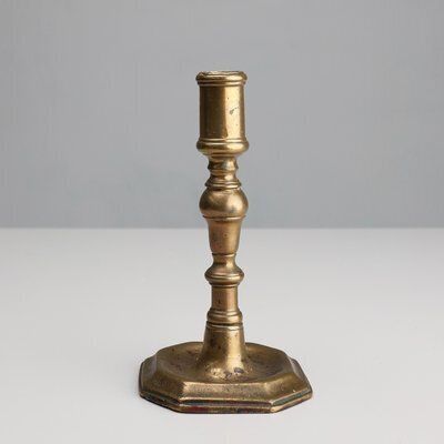 Antique French Haute Epoque Copper Candlestick