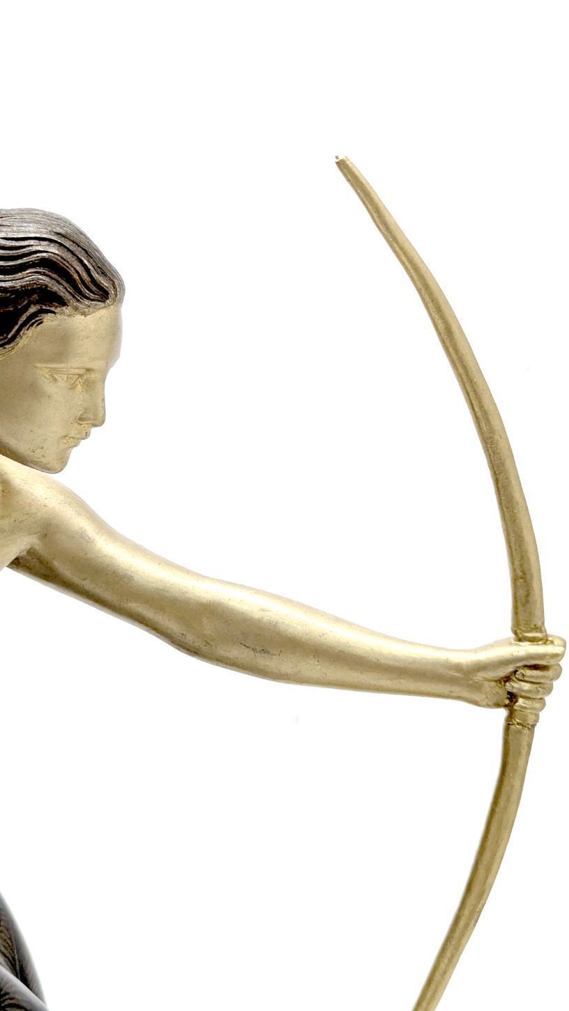 Uriano Art Deco Sculpture – "Diana The Huntress" France, Circa 1925–1935 photo for sale