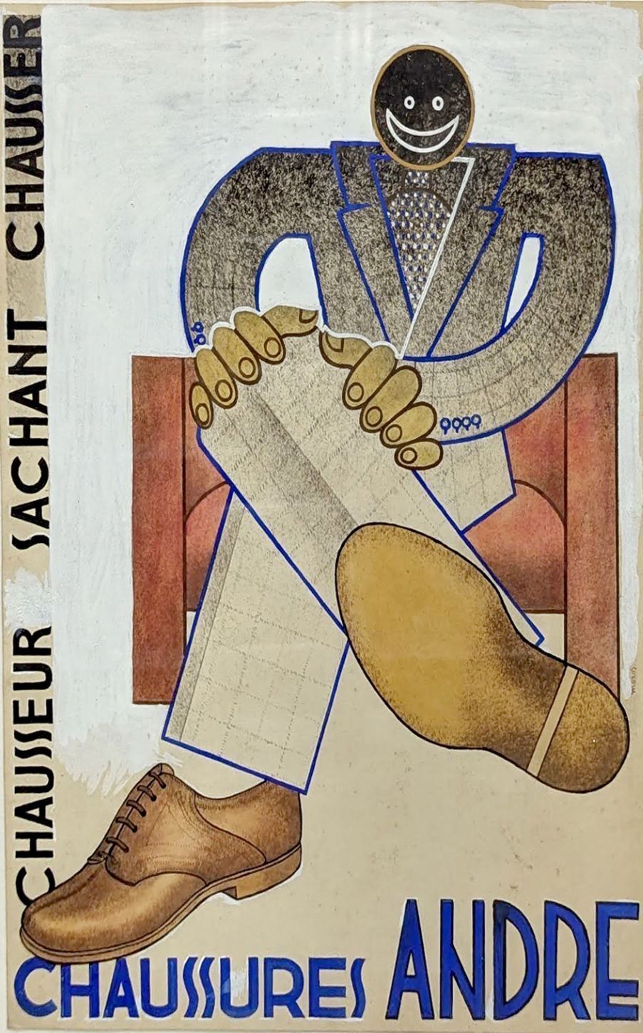 Original Gouache For A 1930s/1950s Poster Project By Moros photo furniture