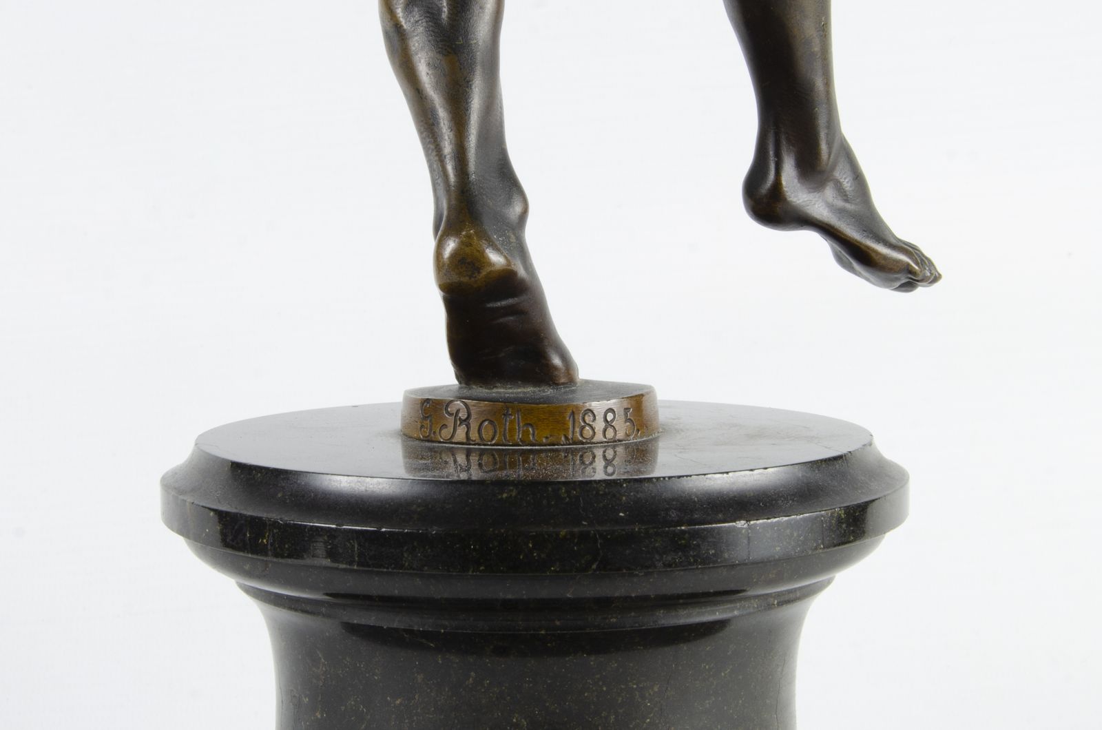 Late 19th Century Jugendstil Bronze Sculpture Of A Dancing Satyr/Faun Signed By G. Roth, Germany photo buy