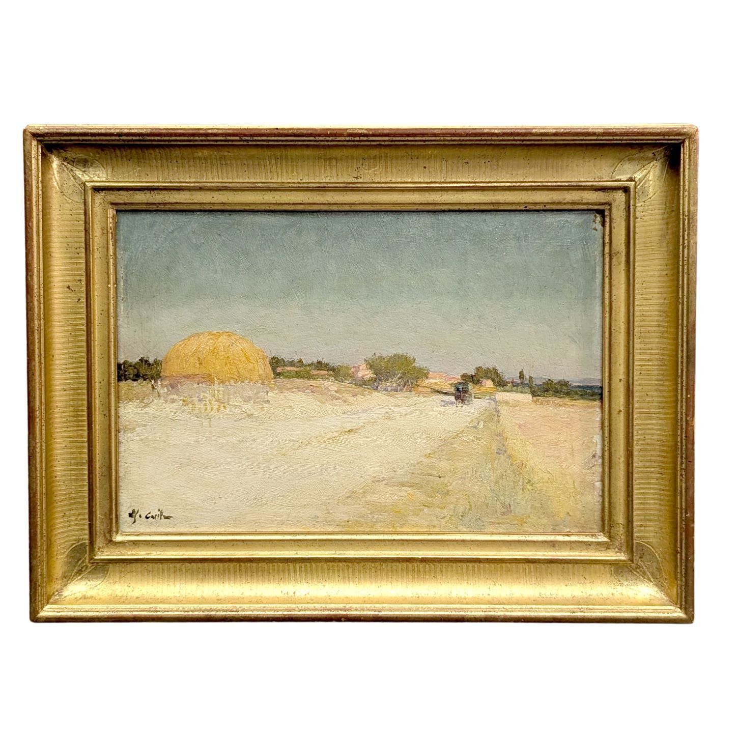 Alfred Casile (1848–1909) – Oil On Cardboard, Seaside Landscape