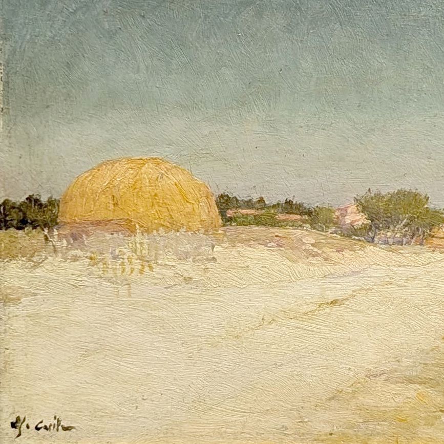 Alfred Casile (1848–1909) – Oil On Cardboard, Seaside Landscape photo furniture