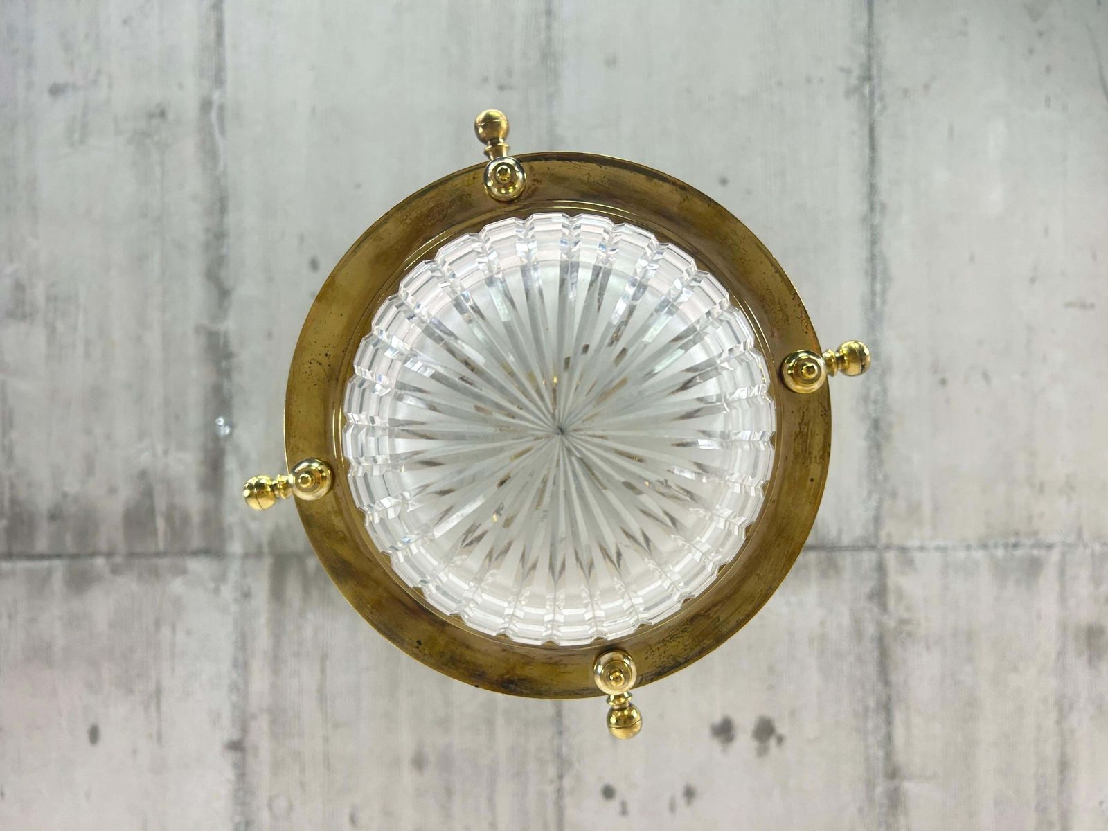 photo for sale Vienna Secession Brass Hanging Attr. To Kolo Moser & Jutta Sika