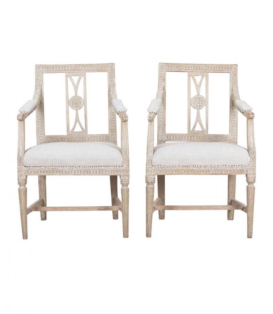 Pair Of Early 19th Century Swedish Lindome Chairs