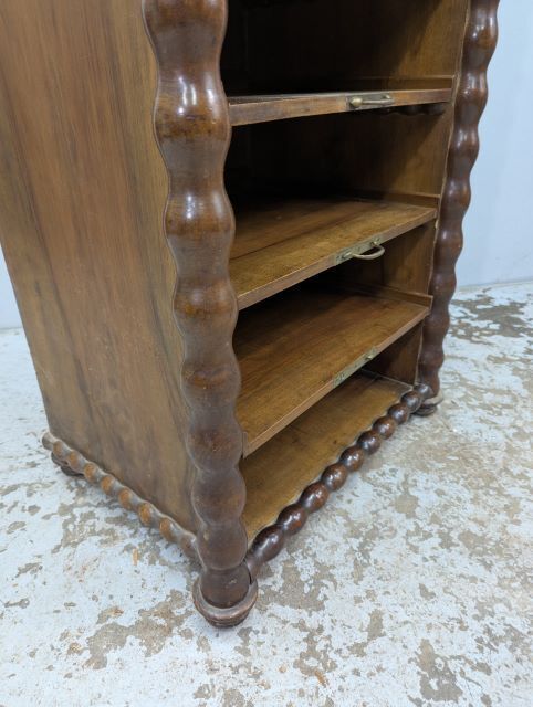 Turned Wooden Music Or Sheet Music Cabinet, Late 19th Century photo Furniture