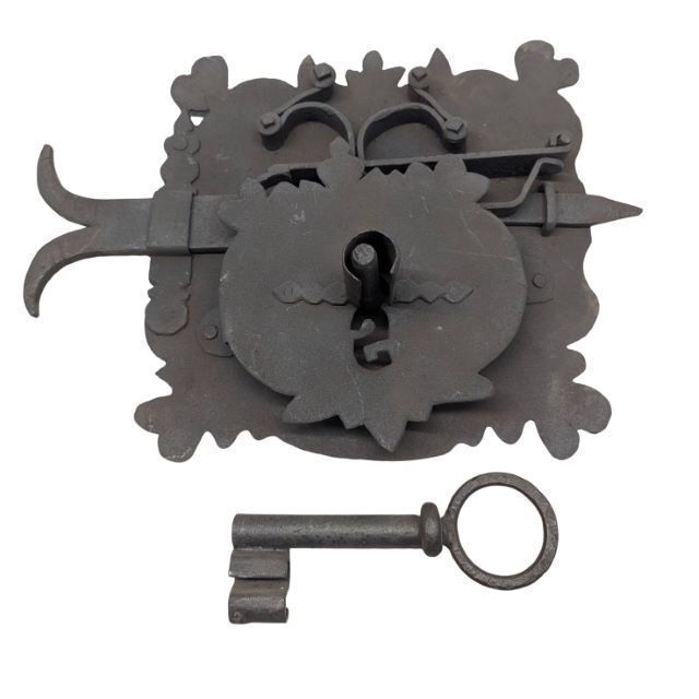 Antique Wrought Iron Lock, 1800s