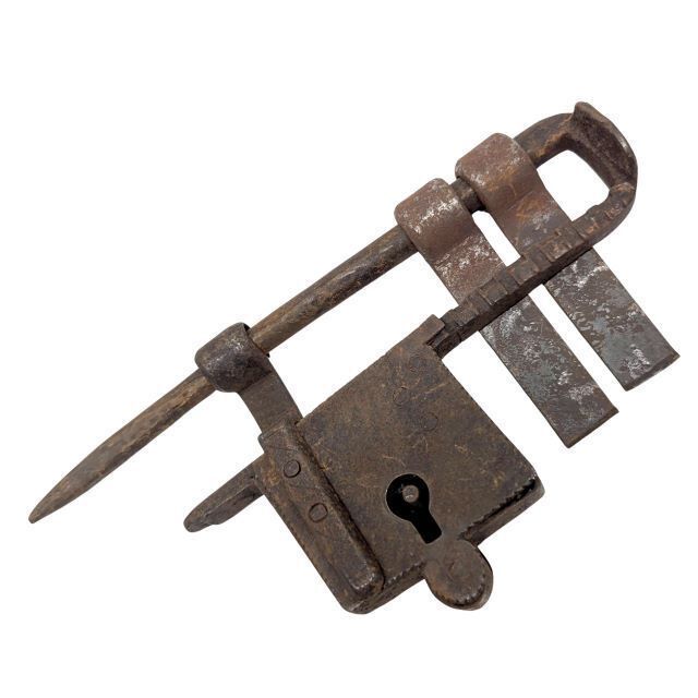 Serrure Ancienne Format Cadenas En Fer Forgé époque XVIIIème