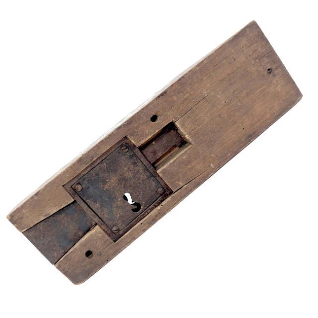Antique Wrought Iron Lock From The Period photo furniture
