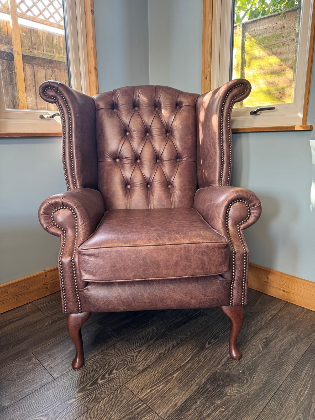 Pair Of Darlings Of Chelsea Queen Anne Scroll Wing Chairs photo furniture