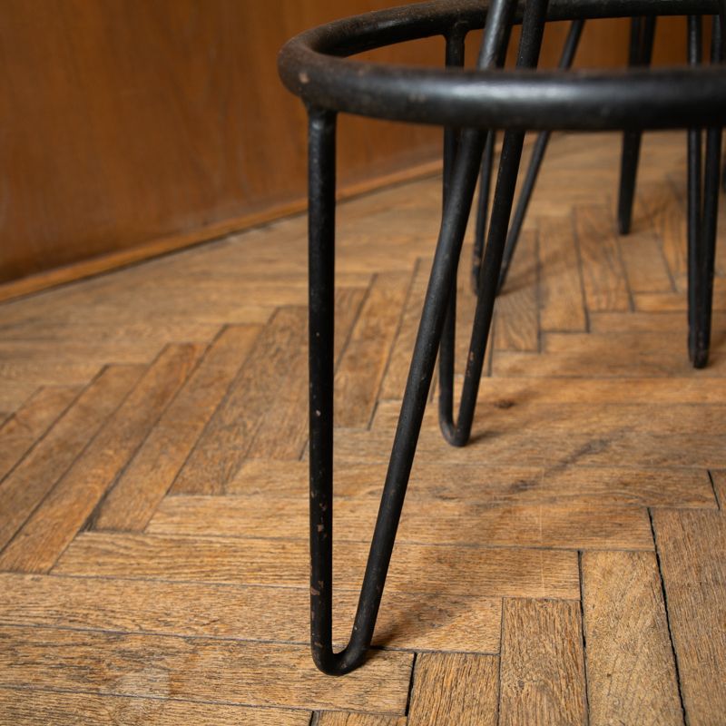 photo for sale Set Of 3 Bar Stools By Pierre Paulin For Thonet, France 1950s