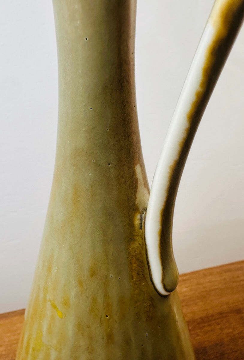 1950s Mid Century Modern Swedish Gunnar Nylund For Rörstrand Jug Vase Model Arl photo vinterior
