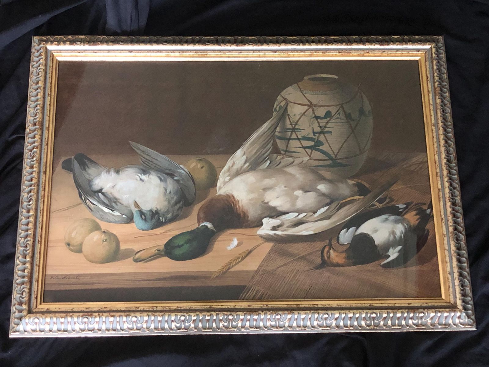 William Cruikshank Game Bird Hunting Watercolour Country Scene Painting photo furniture
