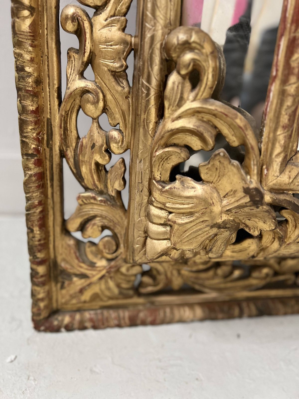 photo buy Louis XIV Style Mirror With Closed Sides In Wood And Gilded Stucco, 19th Century