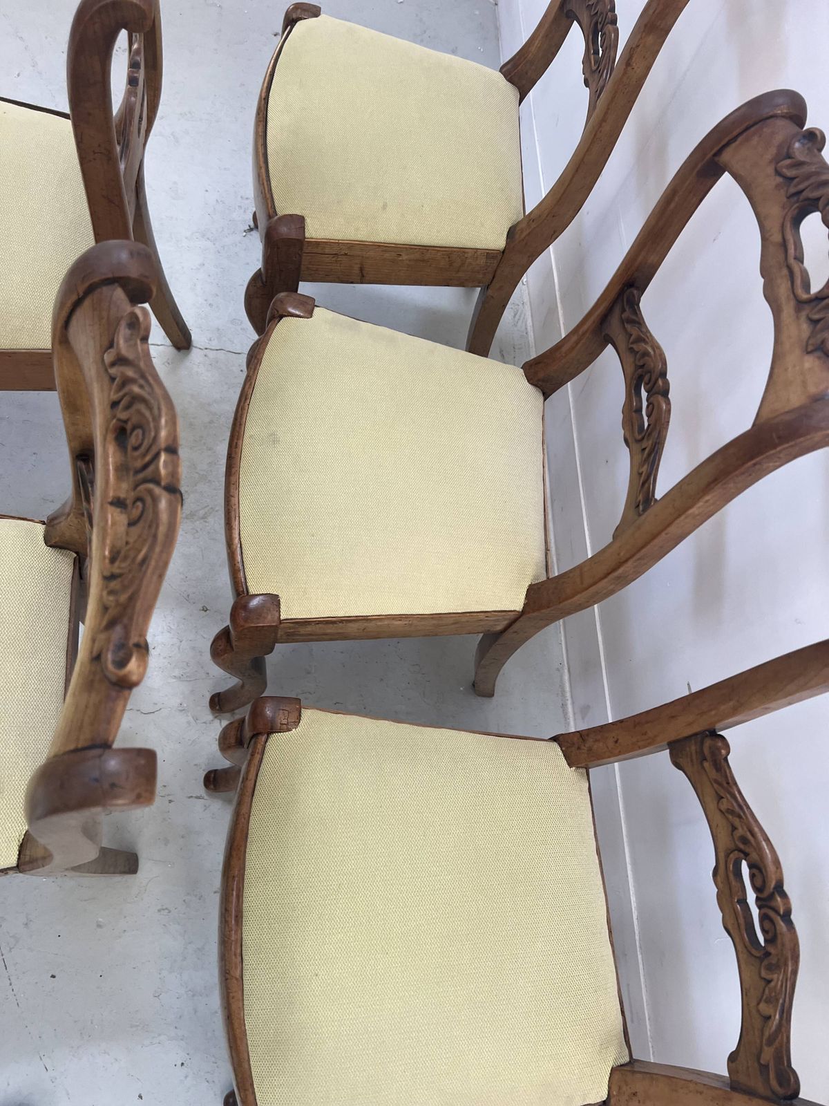 Page 1 Of 12 Set Of Six Louis Philippe Style Chairs In Cherry Wood, 19th Century photo Furniture