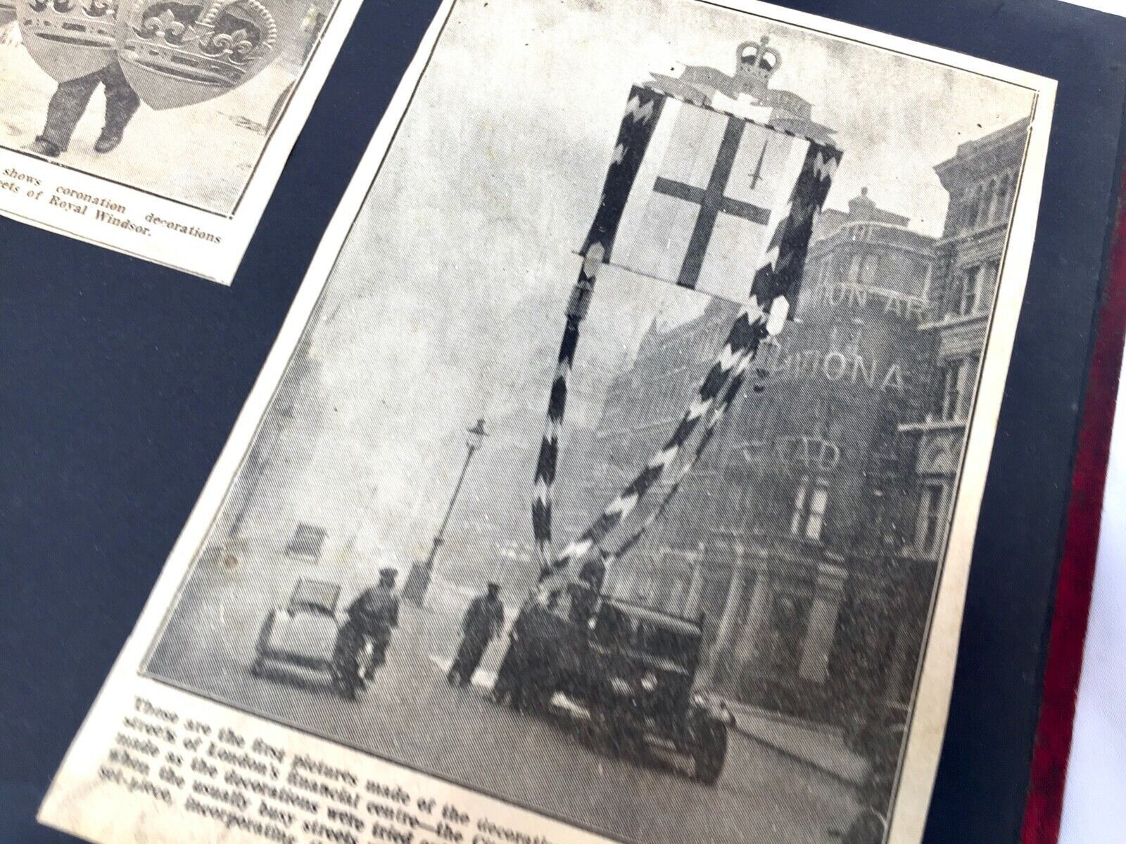 Antique Album Sketch Book With Ww2 Second World War Newspaper Cuttings C.1940 photo 110.0