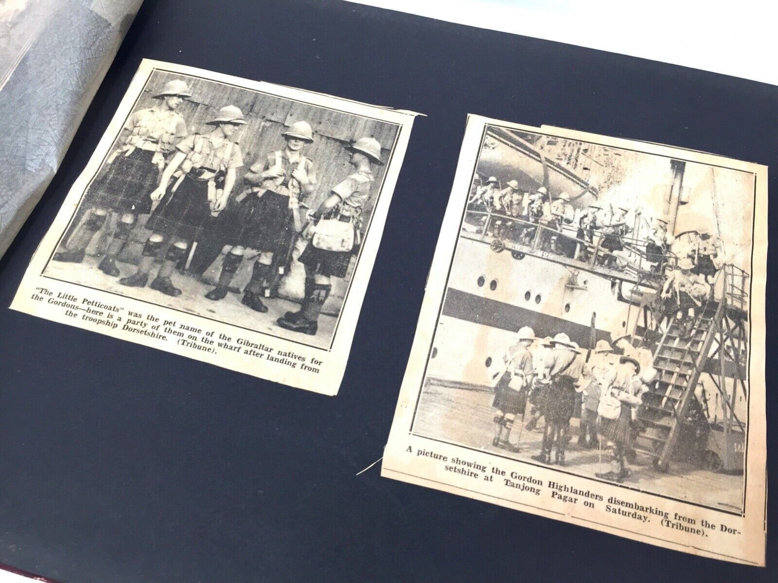 photo furniture Antique Album Sketch Book With Ww2 Second World War Newspaper Cuttings C.1940