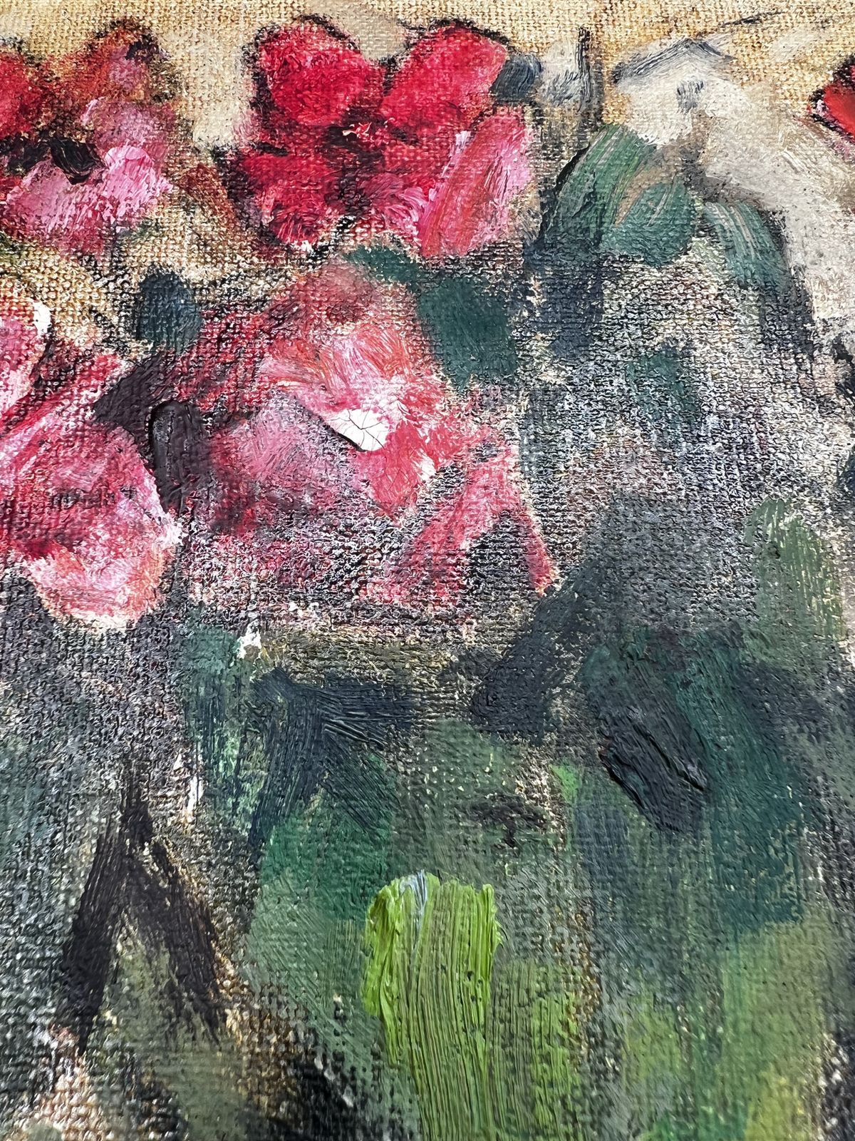 Cup With Flowers, Original Still Life Oil On Canvas Painting photo buy
