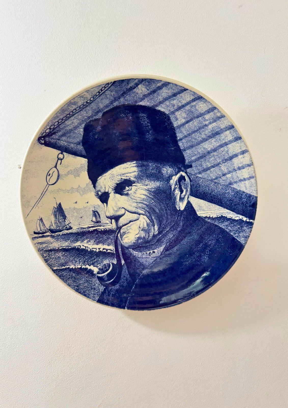 Delfts Blauw Chemkefa Holland Porcelain Charger Wall Hanging Plate photo 299.0