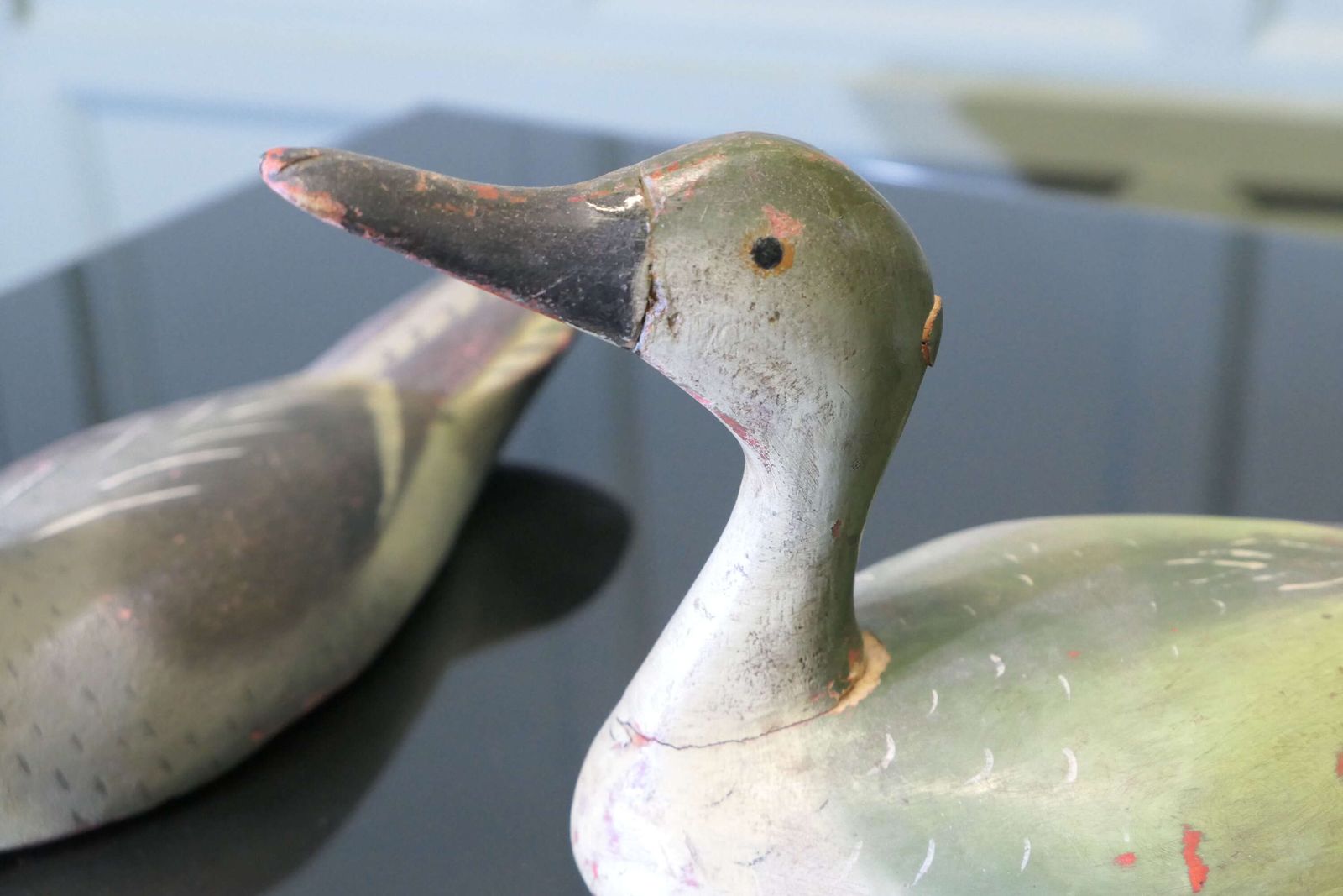 A Charming Collection Of Painted And Carved Decoy Ducks photo Art