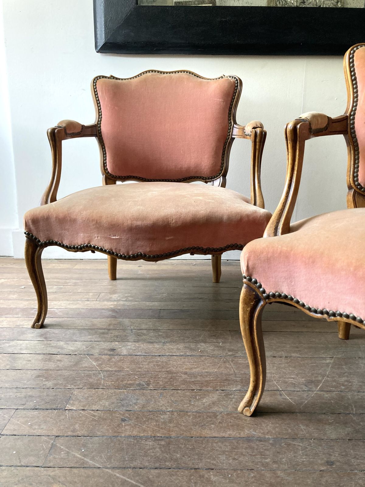 Pair Of French Open Armchairs, 1920s