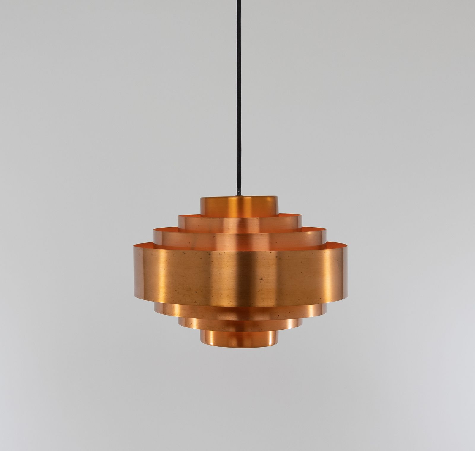 Copper Ultra Pendant By Jo Hammerborg For Fog & Mørup, 1960s photo for sale