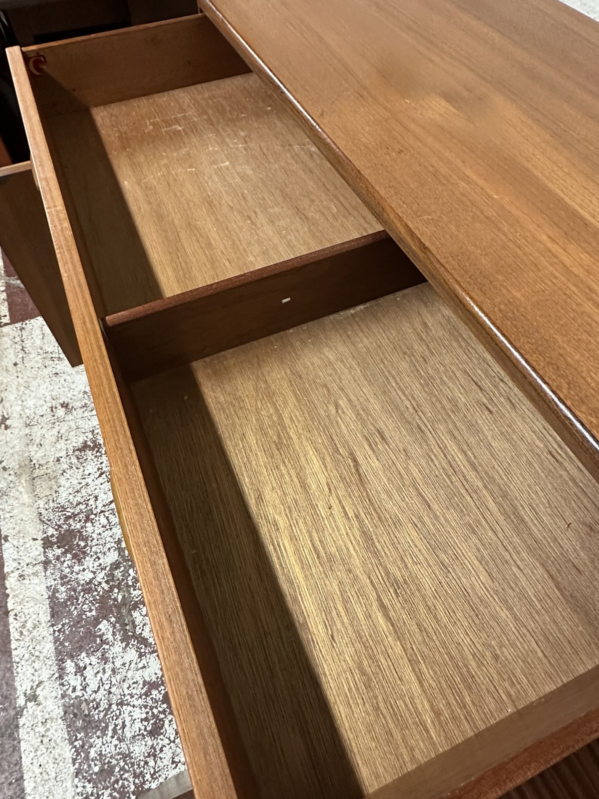 Mid Century G Plan Fresco Compact Teak Sideboard On Quality Hairpin Legs photo furniture