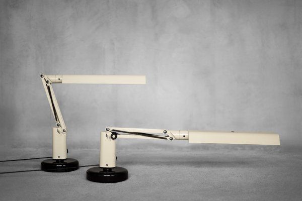 photo buy Vintage Scandianavian Beige Plastic Table Lamp By Tom Ahlström & Hans Ehrich For Fagerhults, 1975