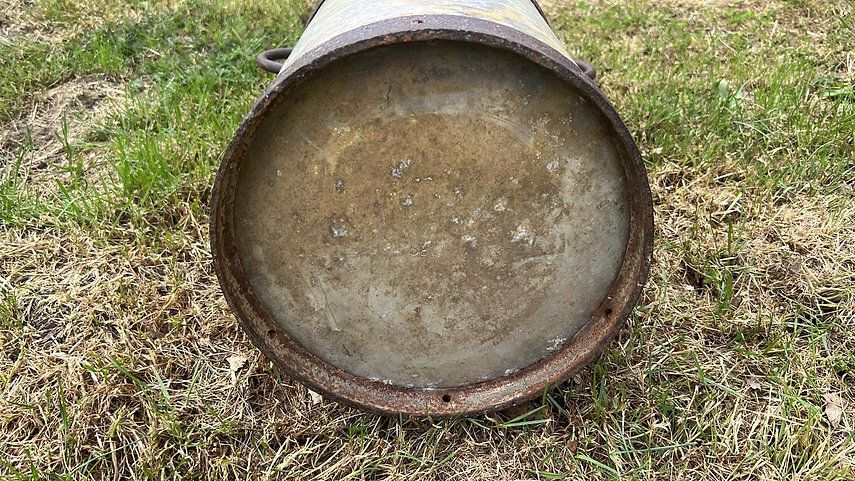 Antique Aluminium Milk Churns photo vinterior