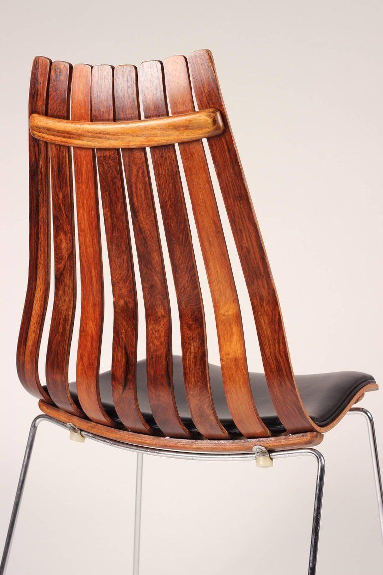 Mid Century Modern Set Of Six Hans Brattrud Scania Senior Dining Chairs photo furniture