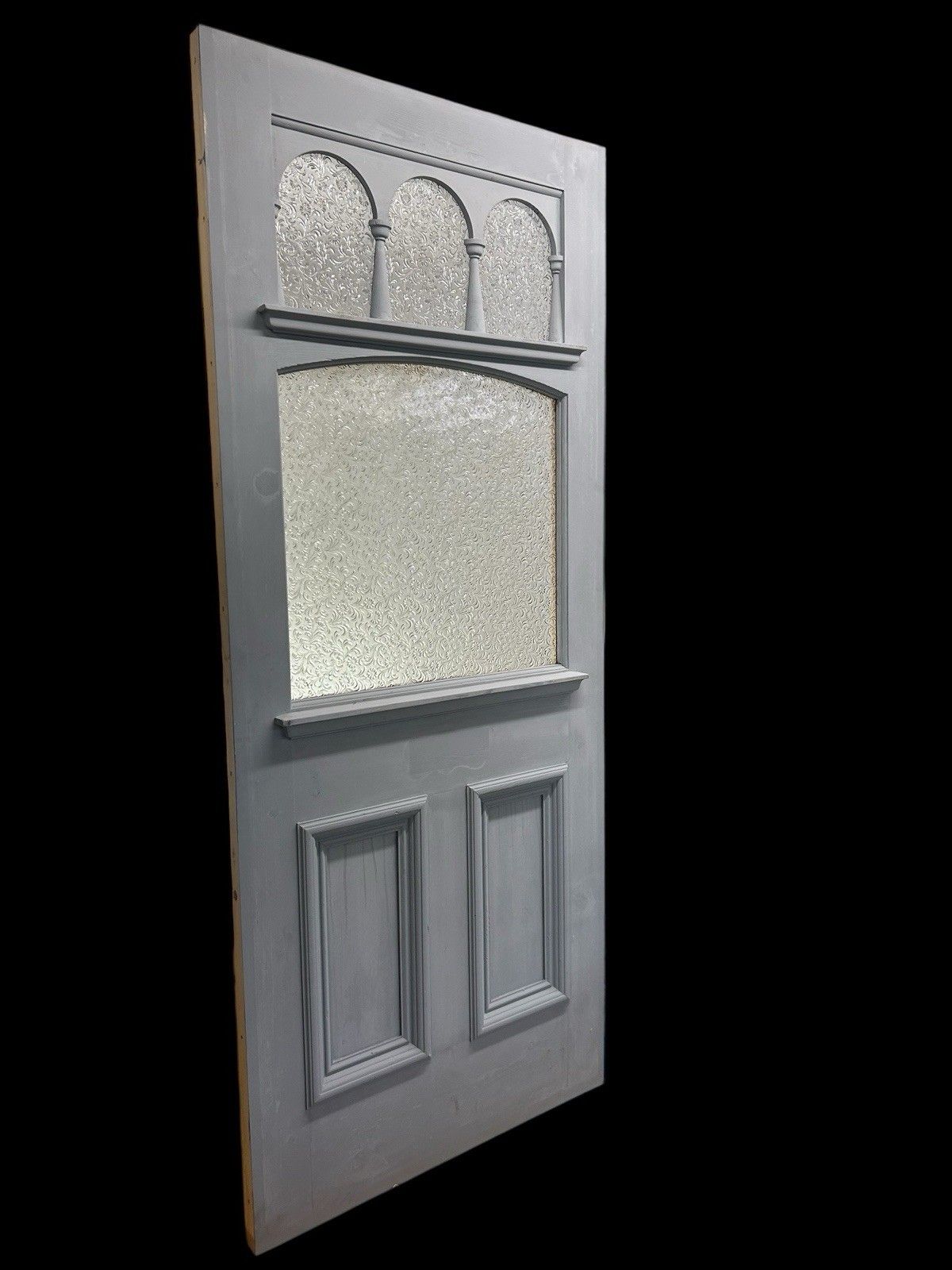 Edwardian Front Door Old Antique Period Reclaimed Original Glass Refurb C1905 photo vinterior