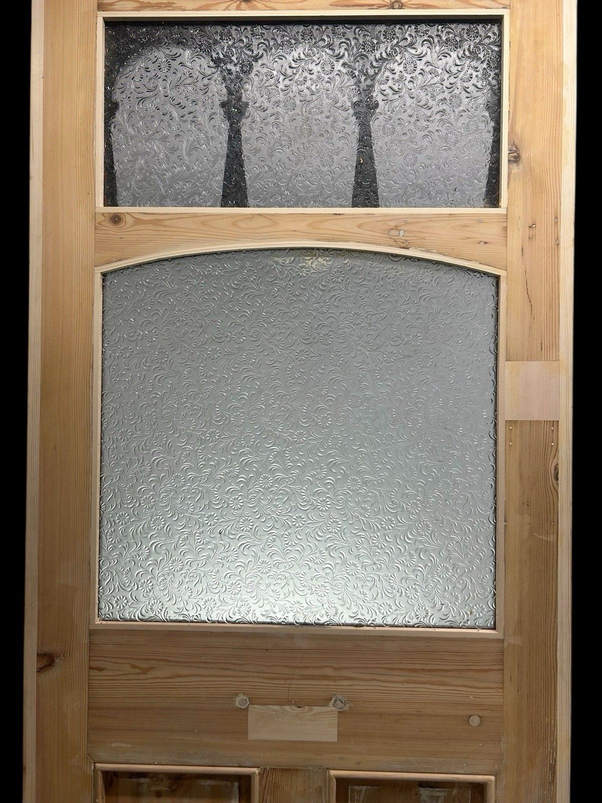 Home Fixtures Edwardian Front Door Old Antique Period Reclaimed Original Glass Refurb C1905 photo