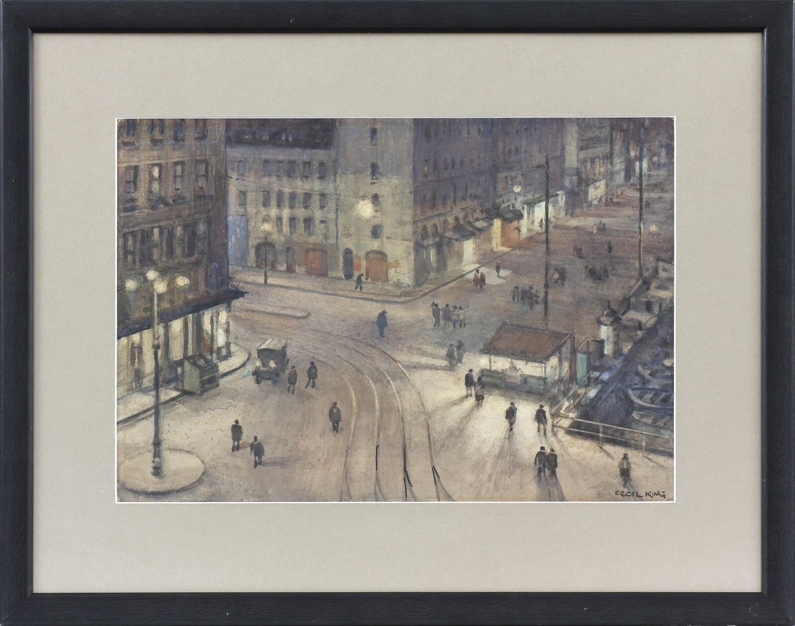 Watercolour By Cecil King. View Of Marseilles photo Art