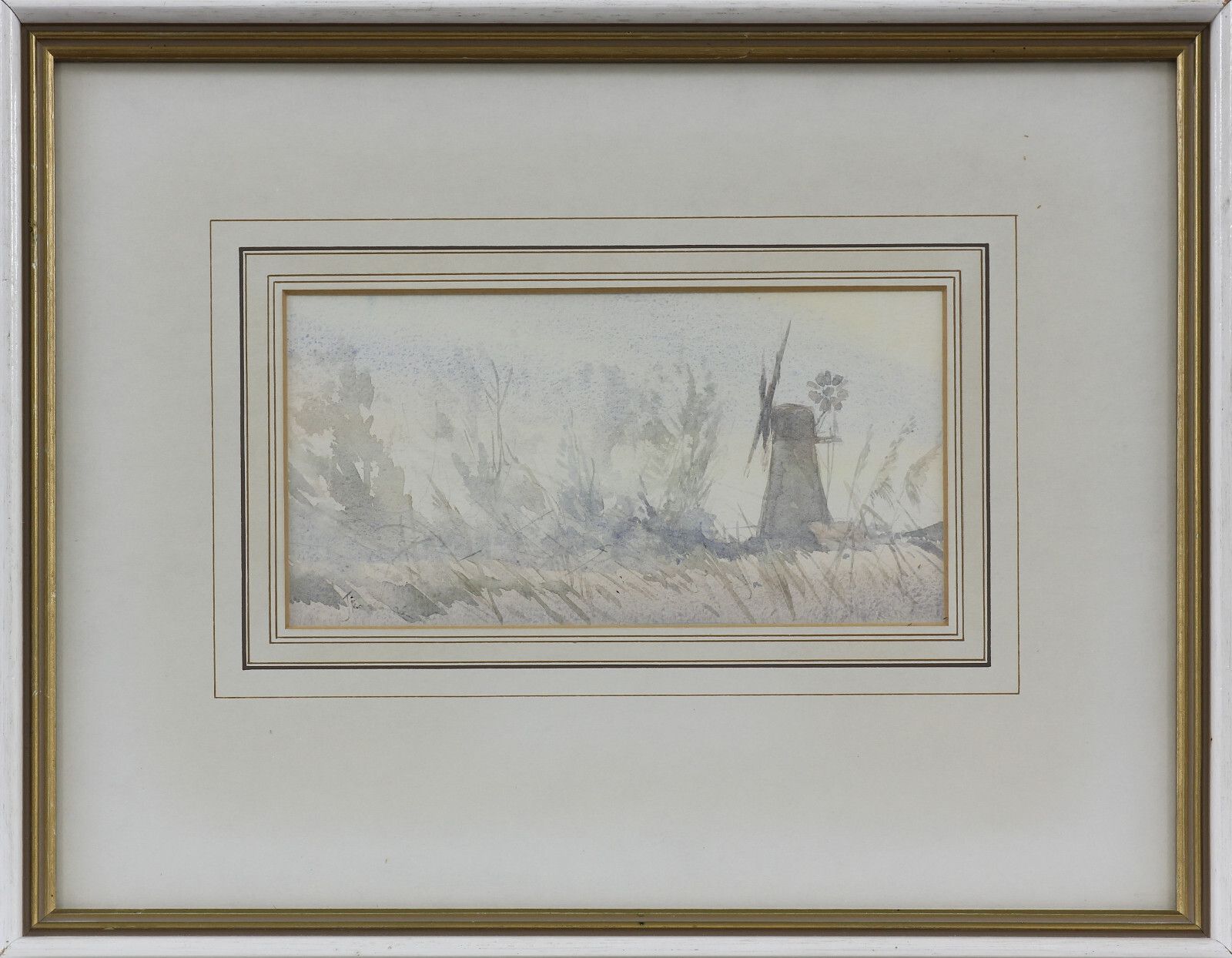 Watercolour By Jason Partner. Misty Morning At Thurne Mill photo Art