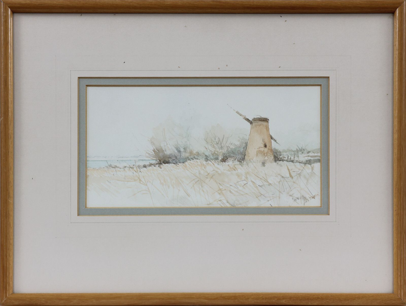 Watercolour By Jason Partner. Broadland, Near How Mill photo Art