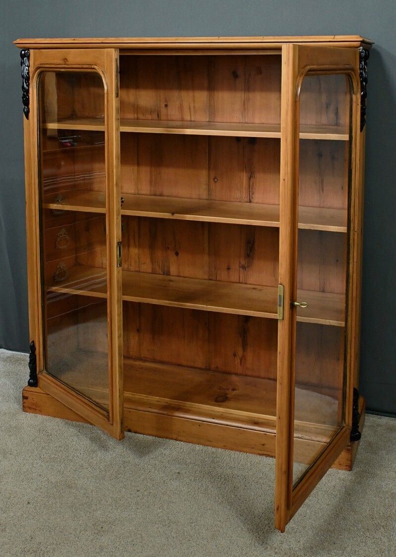 Pine Display Cabinet – 1920, 1920s photo Furniture
