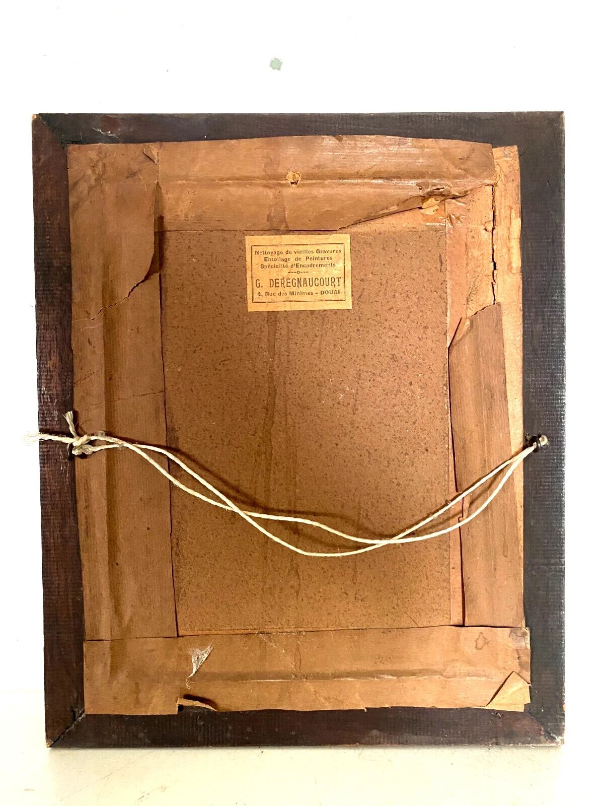 Antique 19th Century Carved Wooden Frame Engraving photo 132.75