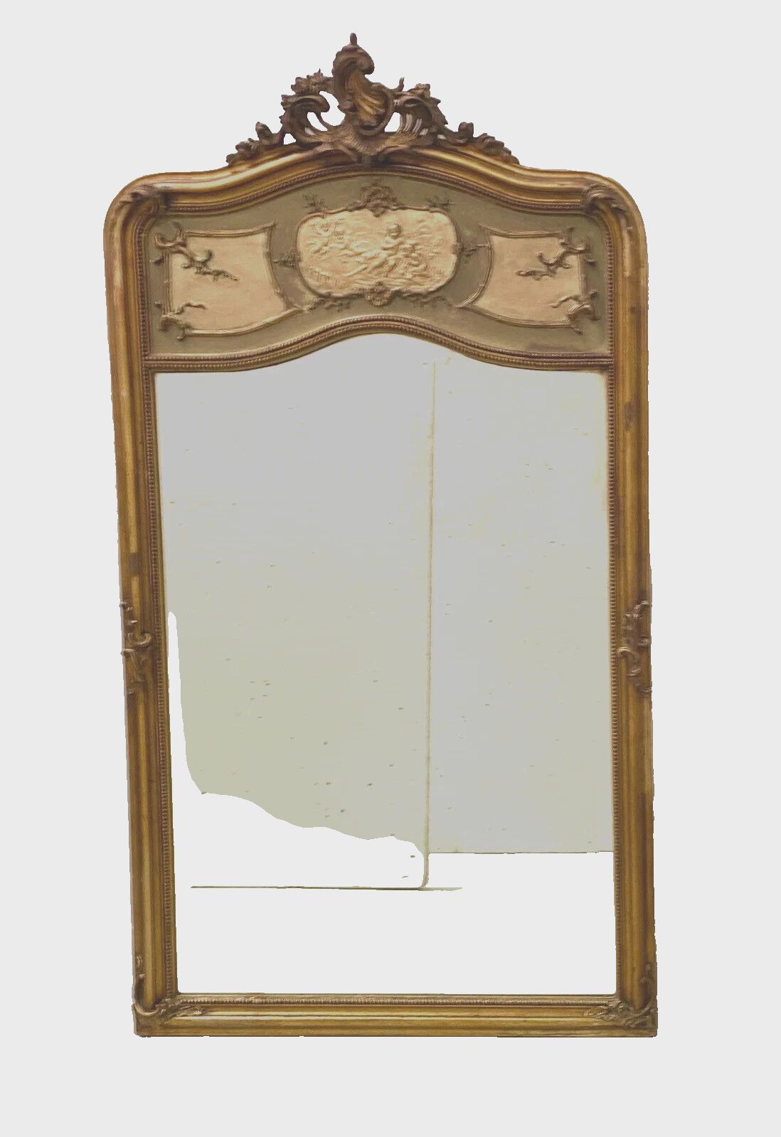 photo furniture Louis XV Style Mirror In Wood And Gilded Stucco 20th Century