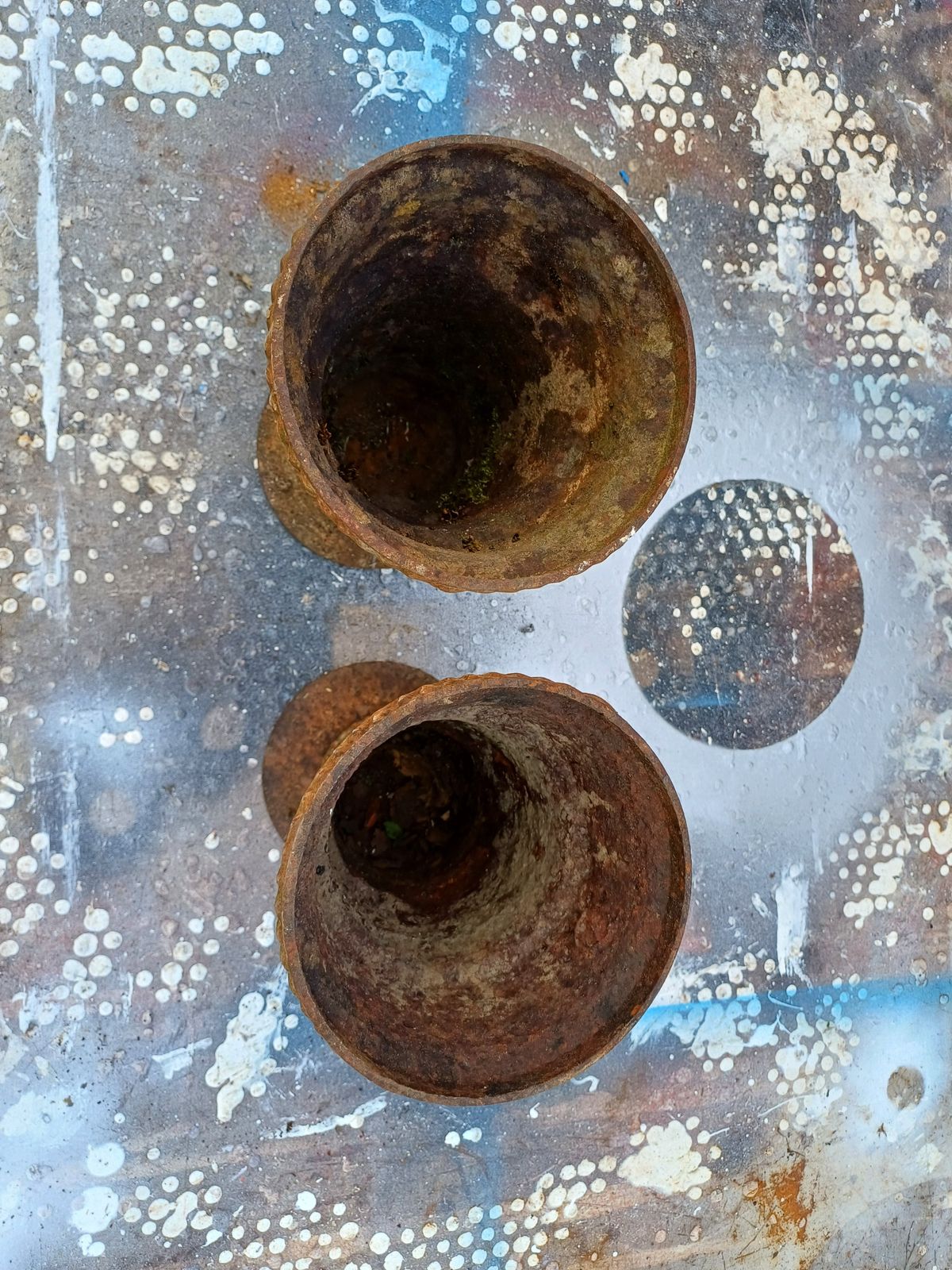 Pair Of Cast Iron Vases 1900 From Charleville Mézières photo 63.0