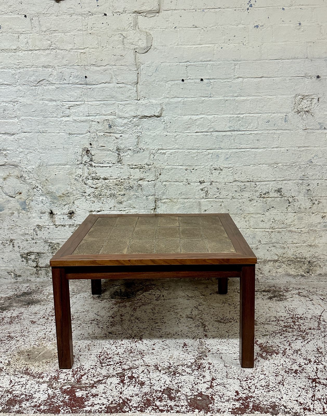 Mid Century Trioh Of Denmark Rosewood & Tile Coffee Table Beautiful Retro Design photo furniture
