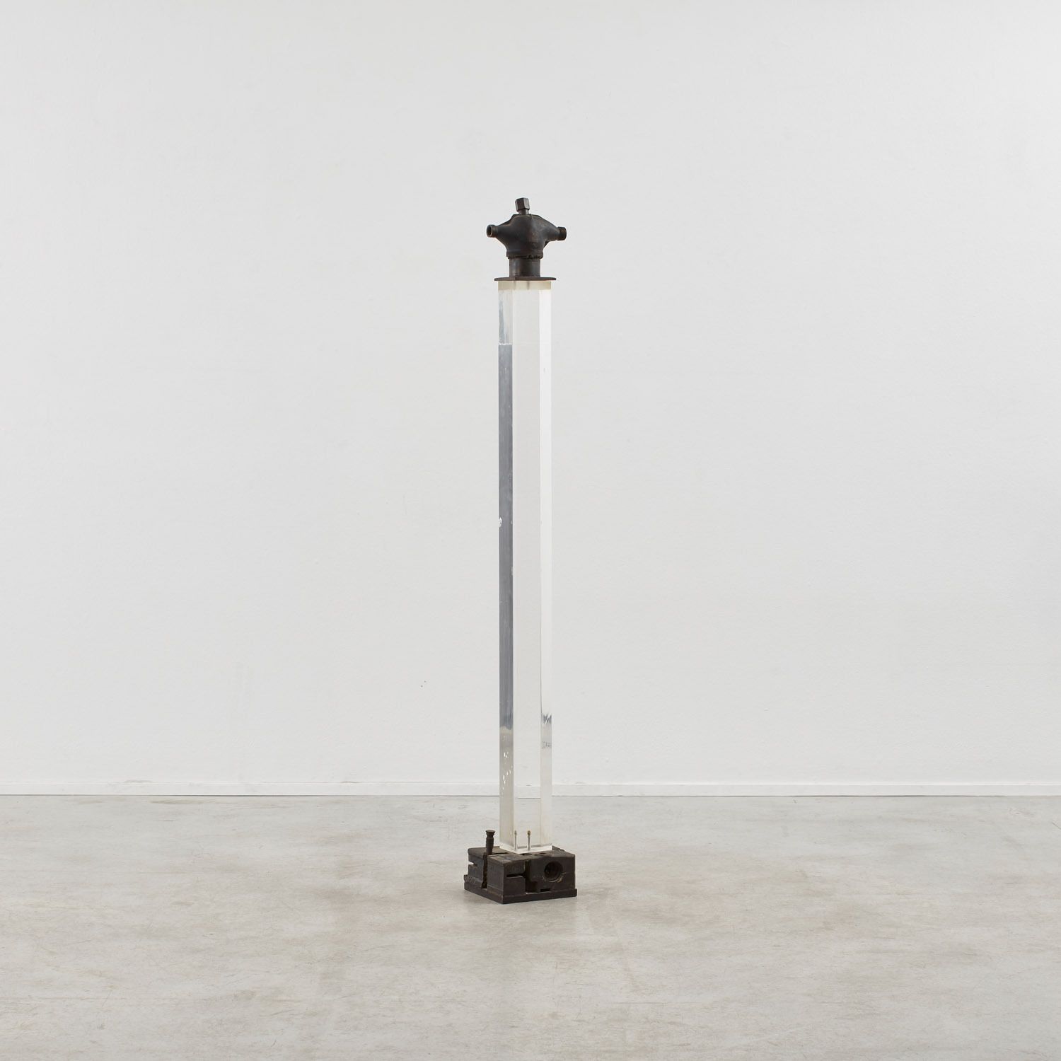 Liana Vassalou Untitled Bronze Sculpture On An Acrylic Pedestal Greece, 1991 photo furniture