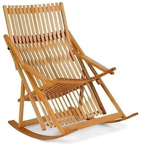 Rocking chairs en érable modèle A 3, vers 1980, par Jean Claude Duboys. Edition Of Time photo furniture