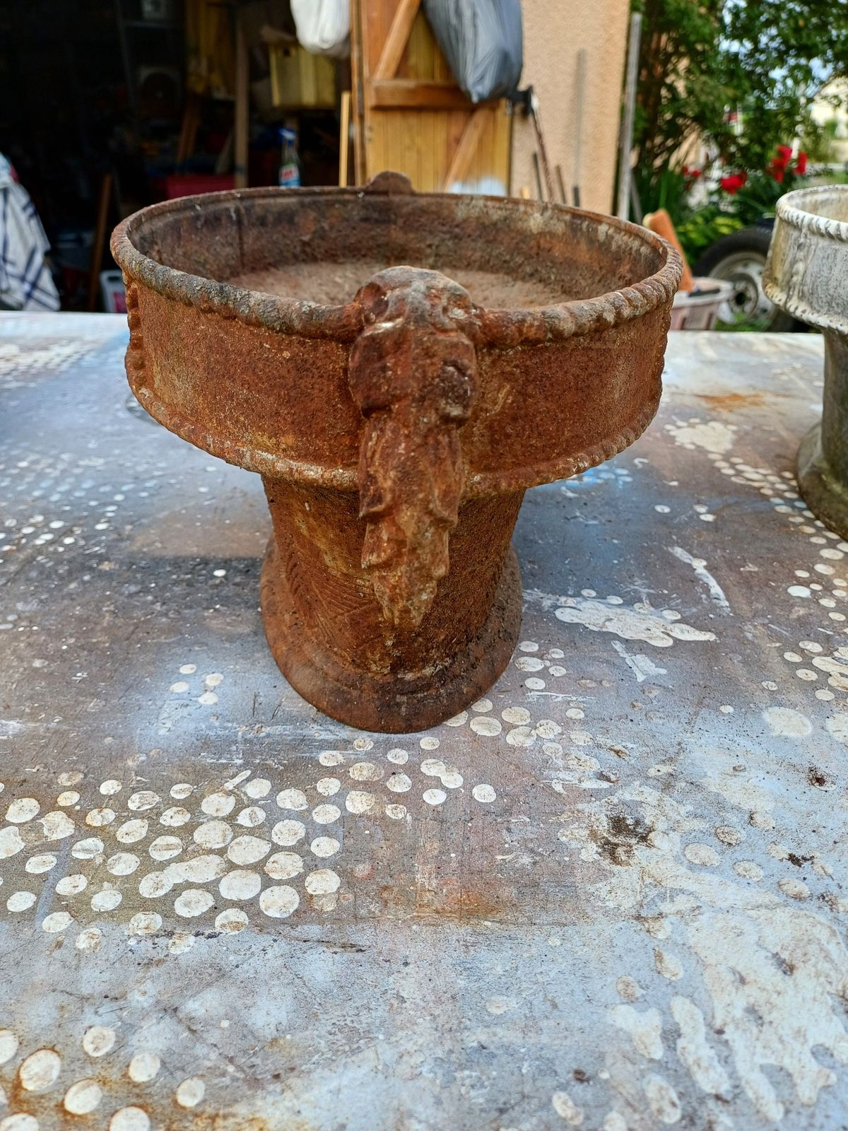 photo buy 3 Cast Iron Planters 1900: Charleville   Mézières