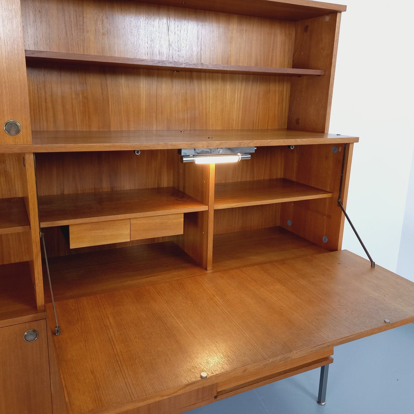 photo furniture Louis Paolozzi Teak Storage Unit With Secretary