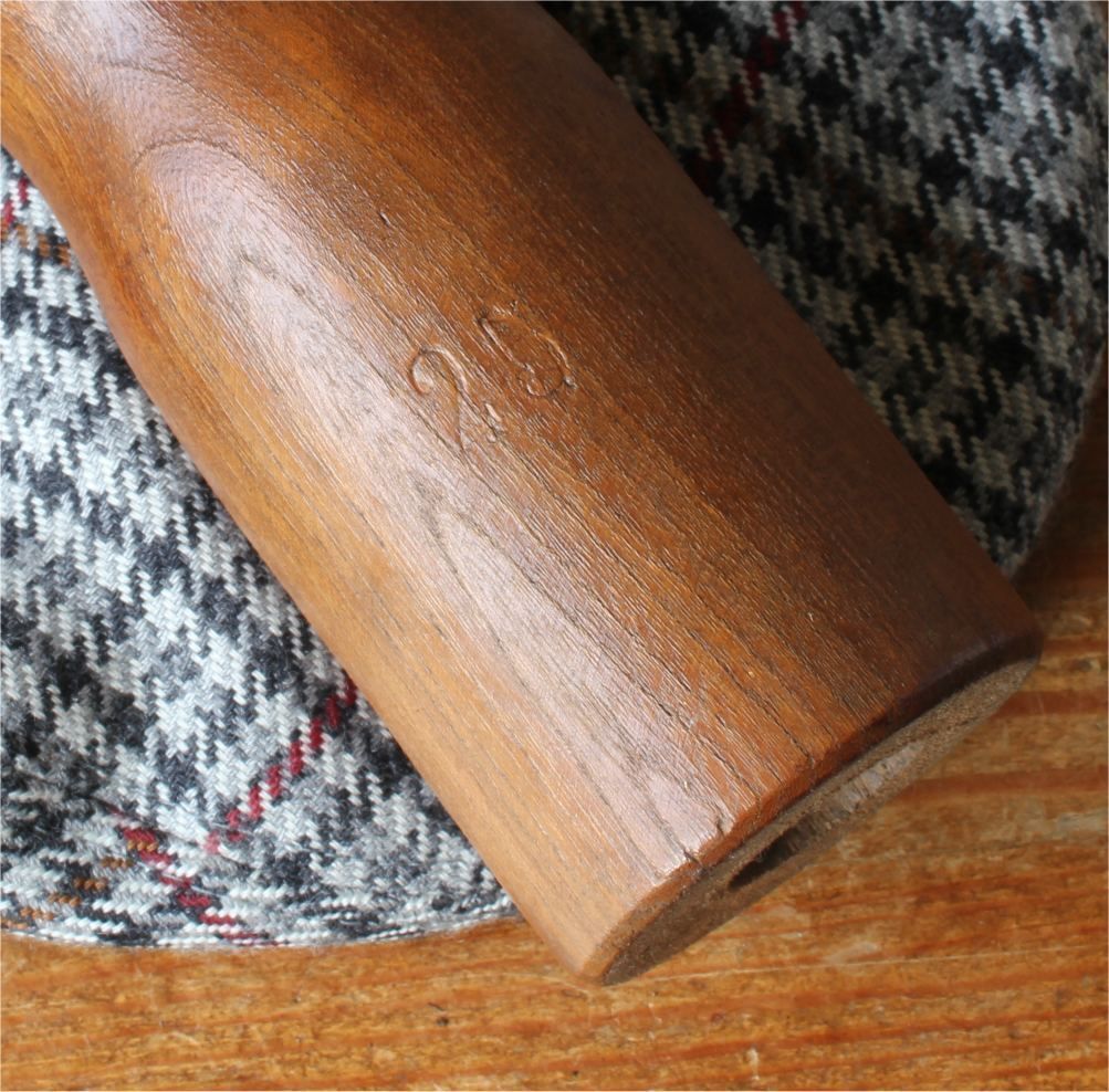 Size 25 Hat Block. Small Size French Wood Milliner's Head Display Stand. photo Home Decor