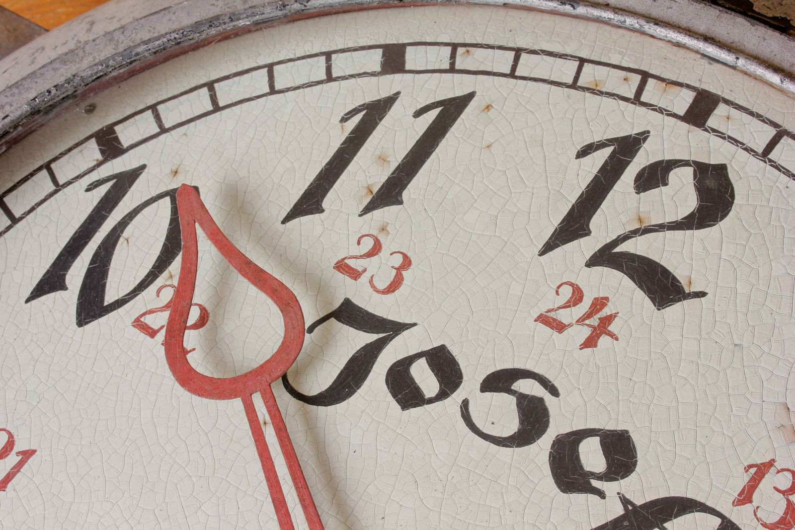photo vinterior Large Double Sided Josef Herzog Jewellery Shop Clock. Antique Pocket Watch Trade Sign.