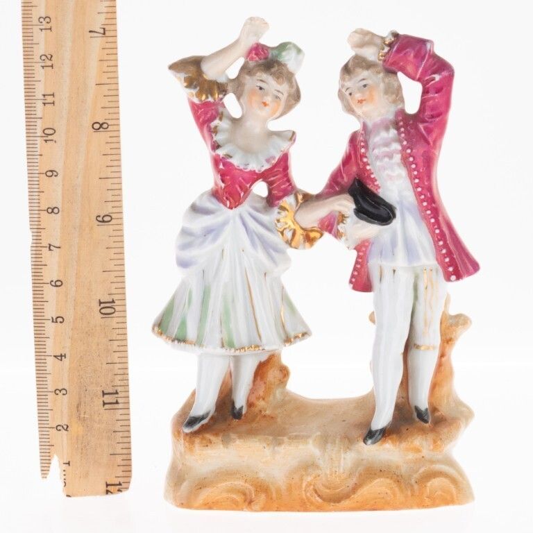 Antique Victorian Bisque Porcelain Figure Group 19th Century photo 65.0