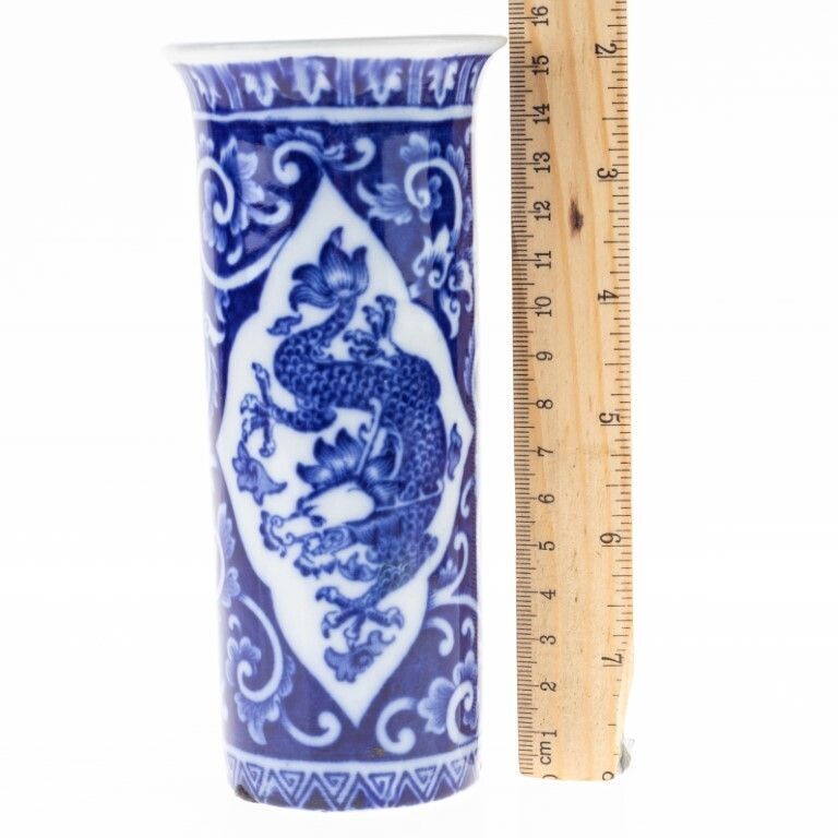Antique Victorian Wood & Sons Chinese Kylin Pattern Porcelain Ceramic Vase photo Home Decor