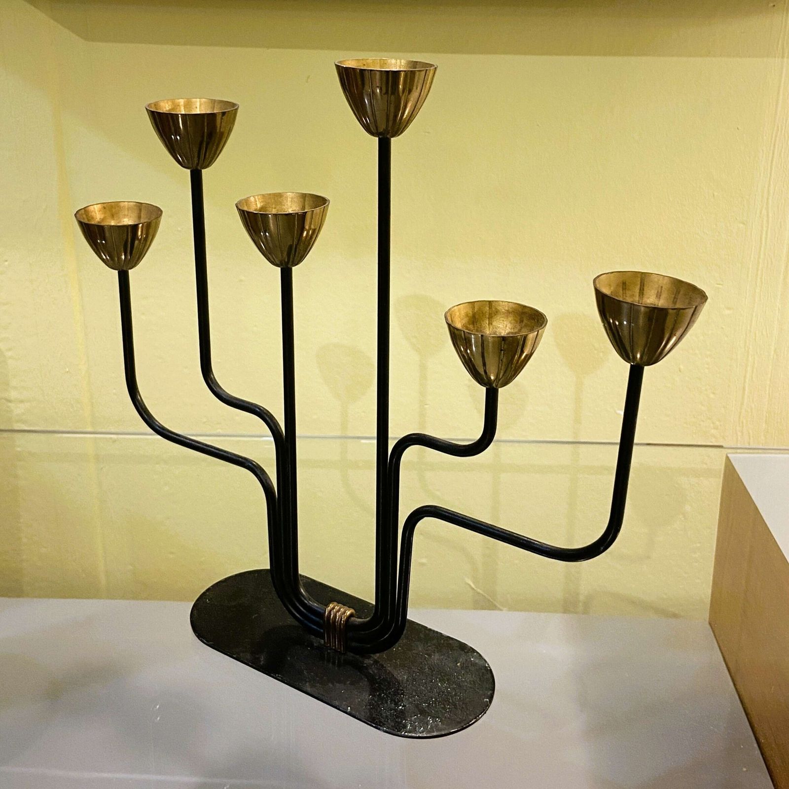 Candelabra By Gunnar Ander For Ystad Metall, Sweden, 1960's photo buy