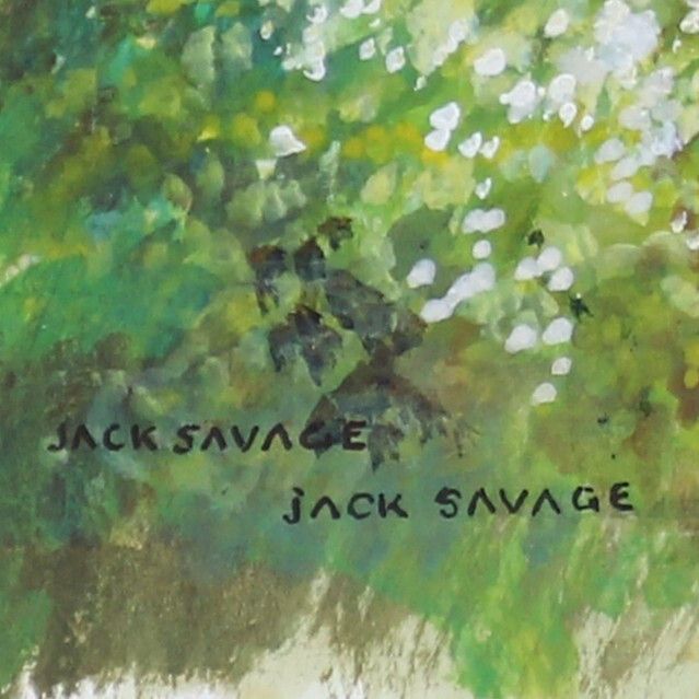 Watercolour And Gouache By Jack Savage. Countrylane In Summer photo furniture