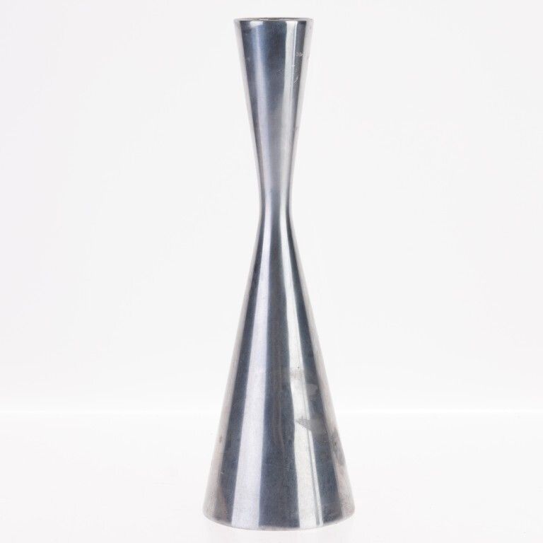 Mid Century Modernist Steel Candle Holder
